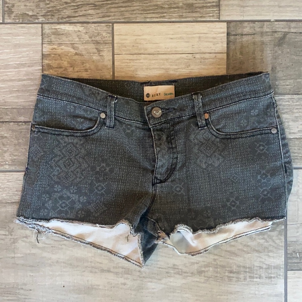 Roxy black jeans shorts